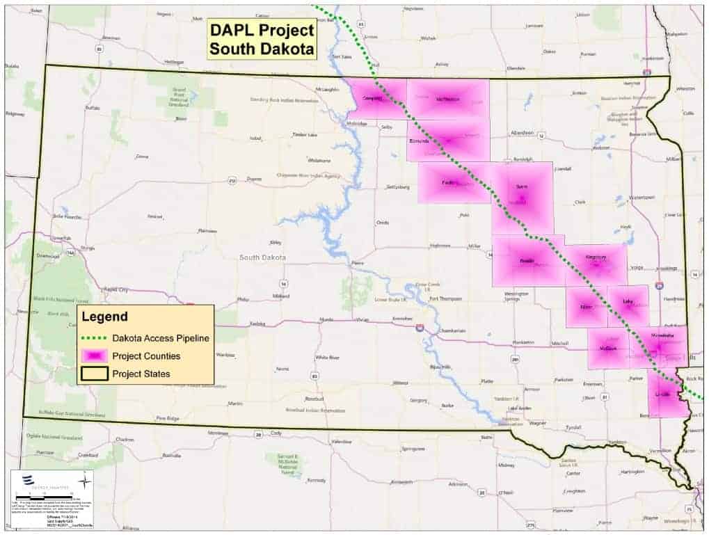 dakota access pipeline proposed route