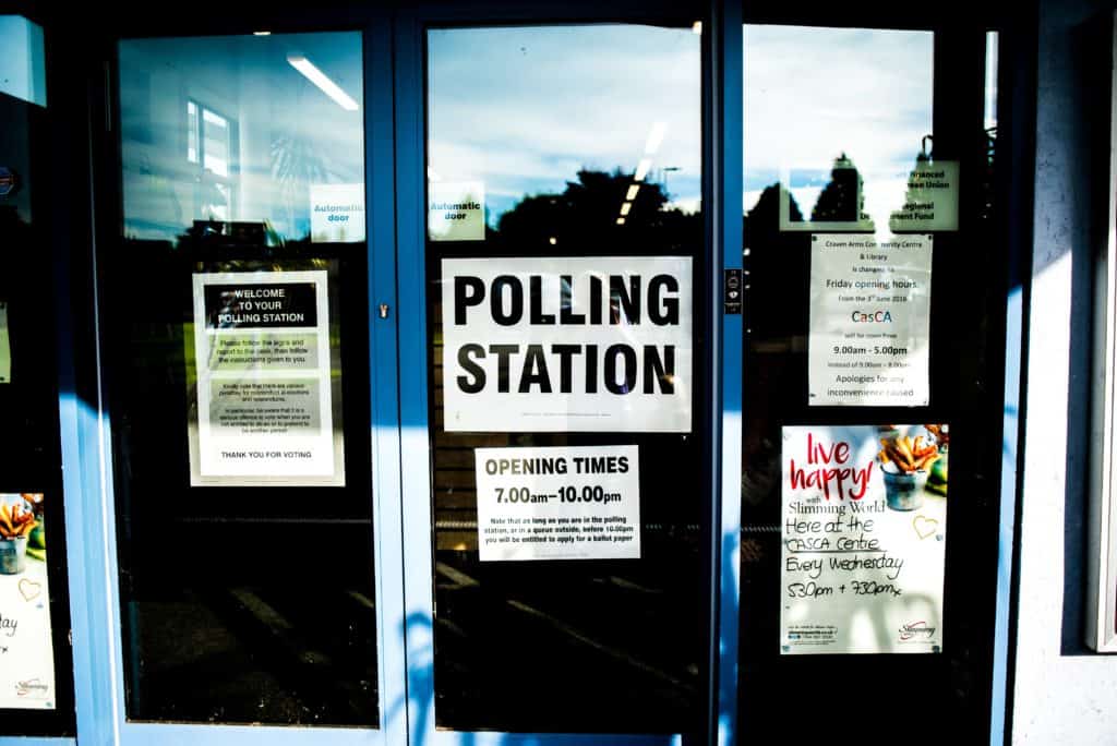 Picture of a polling station