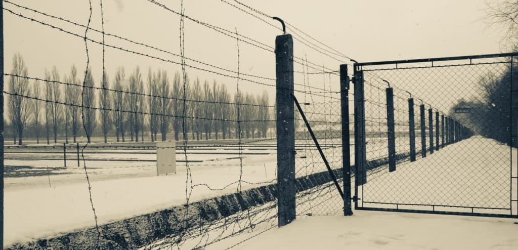 concentration camp gate