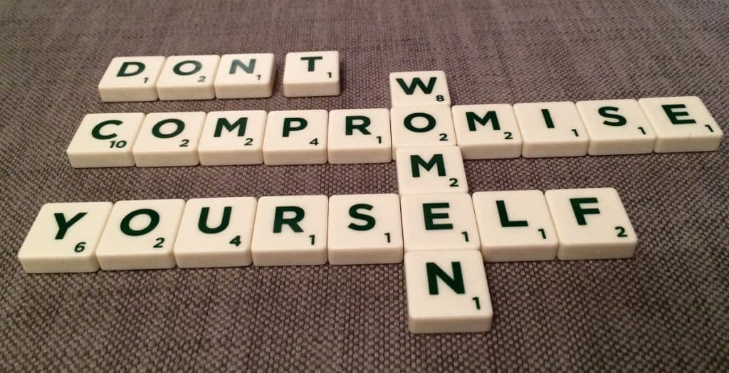 Don't Compromise Yourself you are all you've got in Scrabble tiles