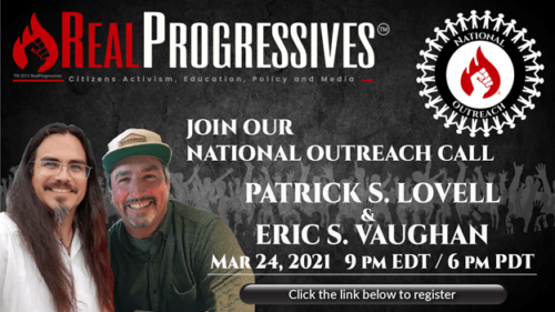 National Outreach Call, Patrick Lovell, Eric Vaughan, The Con