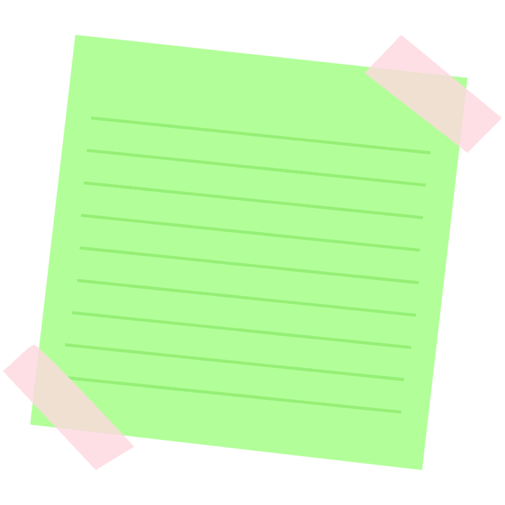 lime green sticky note