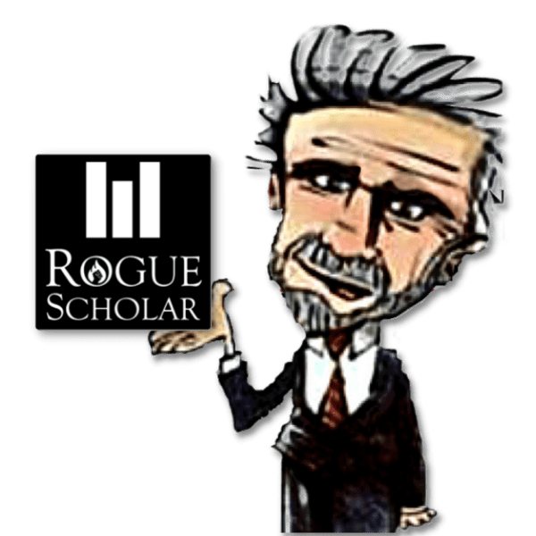 Rogue Scholar Cartoon w Logo